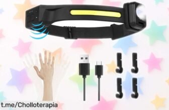 Linterna frontal LED Romon con súper luz y batería duradera a precio de risa, ¡no te quedes a oscuras! Velocidad que vuela, llévatela ya antes que se agote.