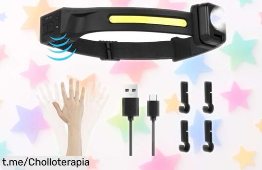 Linterna frontal LED Romon con súper luz y batería duradera a precio de risa, ¡no te quedes a oscuras! Velocidad que vuela, llévatela ya antes que se agote.