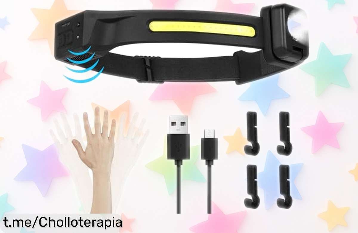 Linterna frontal LED Romon con súper luz y batería duradera a precio de risa, ¡no te quedes a oscuras! Velocidad que vuela, llévatela ya antes que se agote.