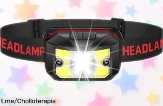 Linterna frontal recargable Winzwon con luz LED superbrillante, súper chollo para tus aventuras nocturnas y hasta 20 horas de batería. ¡No te lo pierdas!