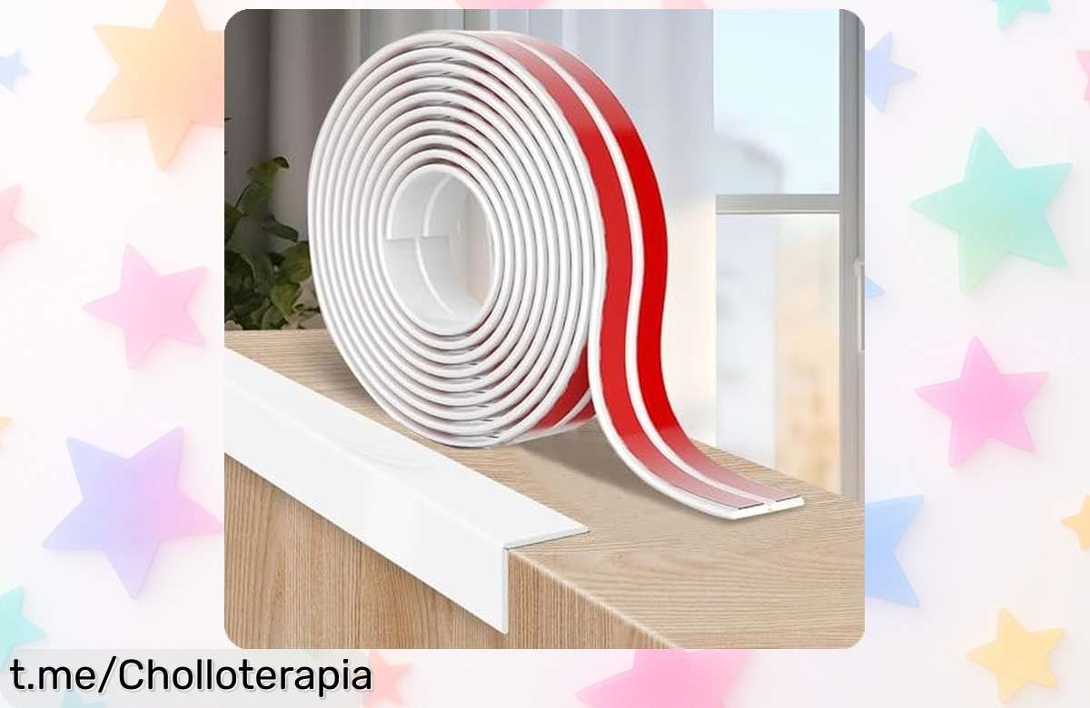 Listones autoadhesivos para proteger bordes en casa, súper resistentes e impermeables: ¡ofertón a precio loco que no durará! Dale un toque seguro y estiloso a tus espacios hoy mismo.