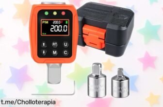 Llave dinamométrica digital para coche y bici con alarma sonora: ¡ofertón que vuela, conviértete en un experto de mecánica instantáneamente!