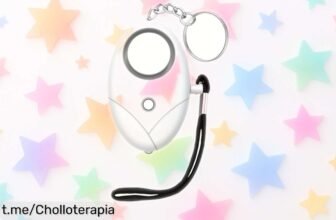 Llavero alarma personal con luz estroboscópica de 130dB para que te sientas segura; chollazo en un momento único, ¡no lo pienses más y protégete ahora!