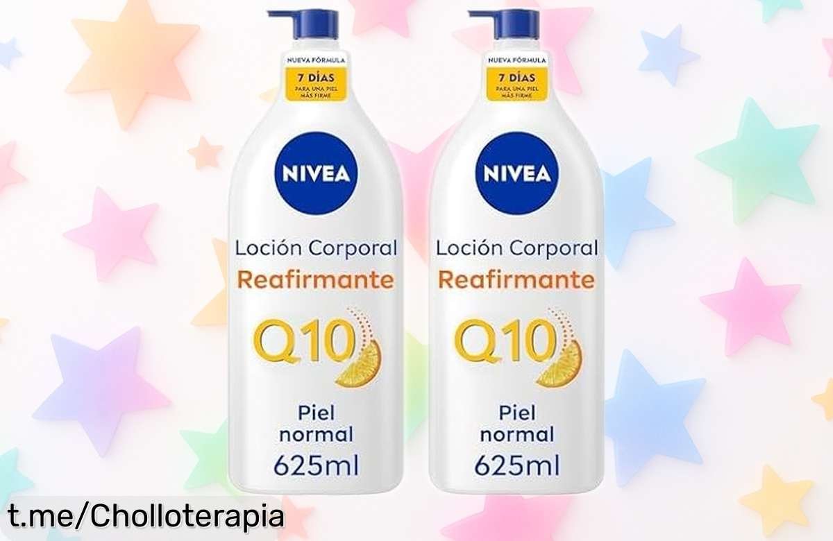 Loción corporal reafirmante NIVEA Q10 en pack de 2: piel firme y radiante en solo una semana. ¡No te pierdas este ofertón que no se repite!