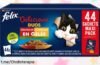 Lote Maxi de comida para gatos Purina Felix: ¡44 unidades con vitaminas y omega 6 a un precio de ganga que no se repite! Dale felicidad a tu felino antes que sea tarde.