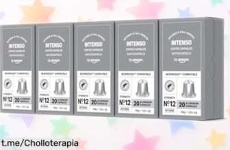 Lote de 100 cápsulas de café intenso compatible con Nespresso, el super chollo que necesitas para empezar tus mañanas con energía y sabor irresistible. ¡No te quedes sin ellas!