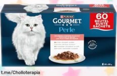 Lote de comida húmeda Purina Gourmet Perle para gatos que cuida y mima a tu peludo con sabor irresistible, ¡no dejes pasar este súper chollazo antes que se agote!