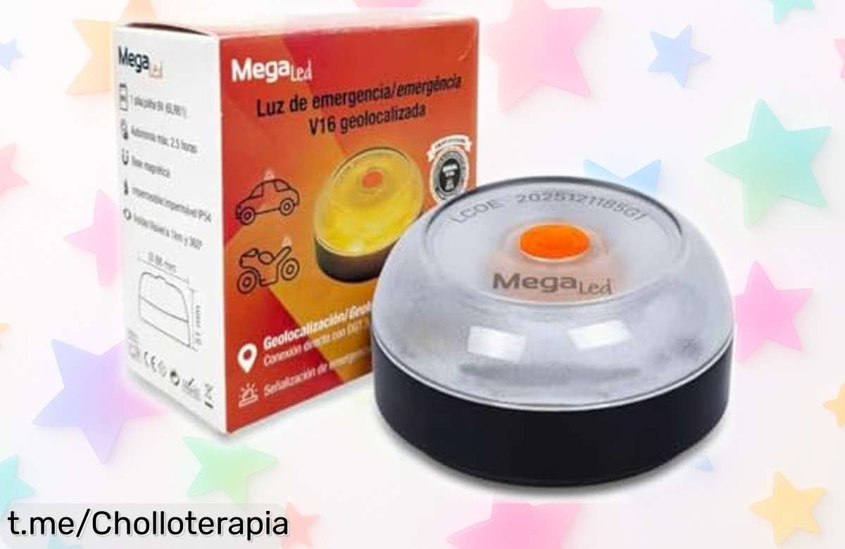Luces de emergencia V16 MegaLed con imán: Avisa a la DGT y se ve a más de 1 km. ¡Aprovecha este super chollo para tu seguridad y tranquilidad al volante!