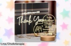 Luz nocturna UneedMe con base de madera y mensaje personalizado, la decoración perfecta a un precio loco que hará brillar tu habitación de amor ¡No te quedes sin la tuya!