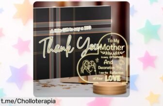 Luz nocturna UneedMe con base de madera y mensaje personalizado, la decoración perfecta a un precio loco que hará brillar tu habitación de amor ¡No te quedes sin la tuya!