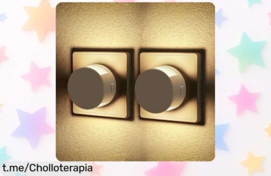 Luz nocturna para bebé de JandCase, pack de 2 con sensor inteligente y brillo ajustable a precio loco, ¡oferta que no querrás dejar escapar!