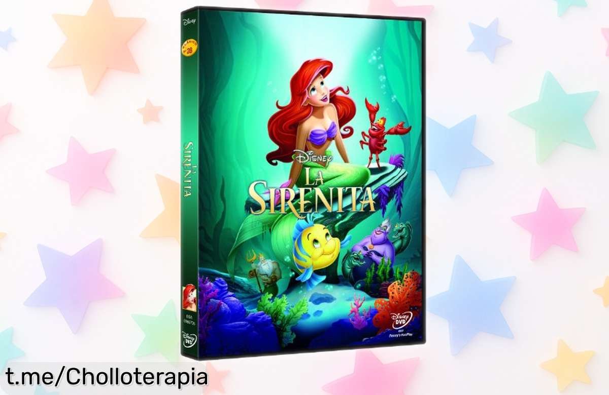 Magia Disney con La Sirenita en DVD a un precio irreal, ¡no dejes que se esfume y llévatela hoy para disfrutarla en casa!