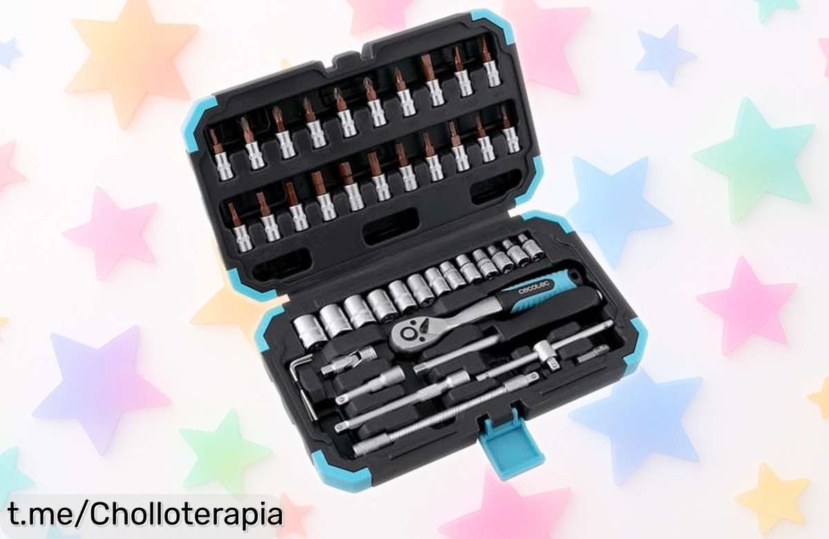 Maletín de 46 piezas de herramientas Cecotec KRK 2200, ¡ofertón! Acaba con cualquier reparo y no pierdas la oportunidad de tenerlo antes que se acabe.