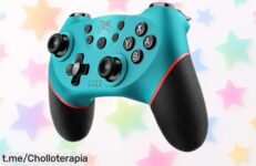 Mando inalámbrico Pro Controller para Switch y PC, ¡oferta loca! Sensor gyro y vibración ajustable a un precio rebajado que te hará disfrutar como nunca. ¡No te quedes sin el tuyo ya!