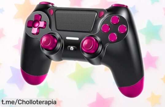 Mando inalámbrico para PS4 con vibración y giroscopio, ¡aprovéchalo a un precio de ganga y no te quedes sin el tuyo! Juega como nunca antes mientras dure esta oferta.