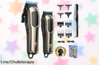 Máquina cortapelos y recortadora 2 en 1 Singphere al mejor precio, conviértete en tu propio barbero y disfruta de un corte perfecto sin salir de casa, ¡no te quedes sin la tuya!