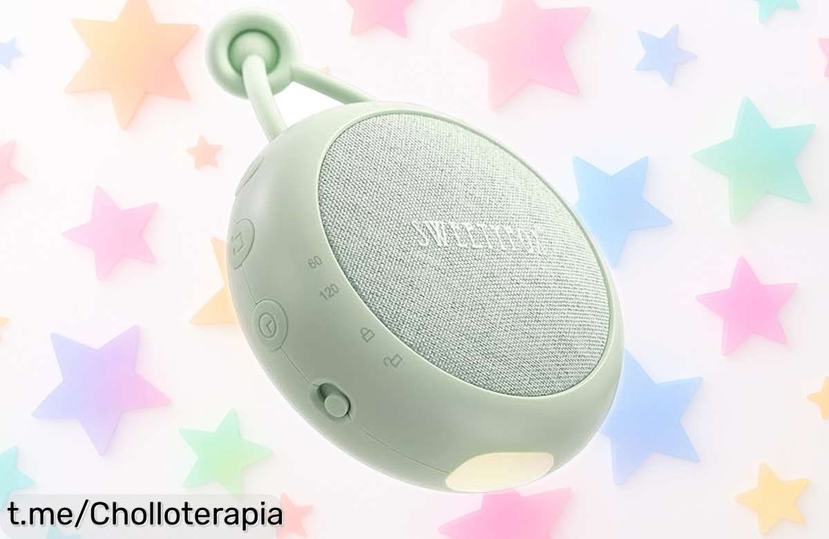 Máquina de ruido blanco Sweety Fox para dormir a tu bebé con 15 sonidos y luz nocturna, bajada de precio brutal que no se repetirá, ¡hazlo descansar mejor ya!