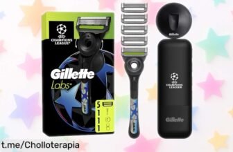 Maquinilla GilletteLabs UEFA Champions League: afeitado suave y al detalle, ¡un set completísimo que ha caído en precio! No dejes pasar esta oportunidad única para brillar.