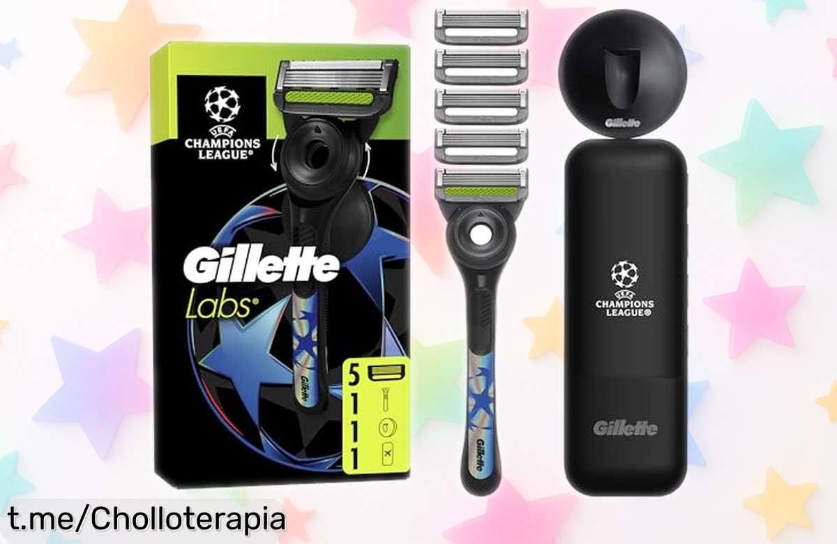 Maquinilla GilletteLabs UEFA Champions League: afeitado suave y al detalle, ¡un set completísimo que ha caído en precio! No dejes pasar esta oportunidad única para brillar.