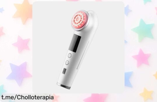 Masajeador facial eléctrico AARON® con LED y EMS a precio de escándalo: transforma tu piel en minutos, ¡no te lo pierdas antes que se agote!