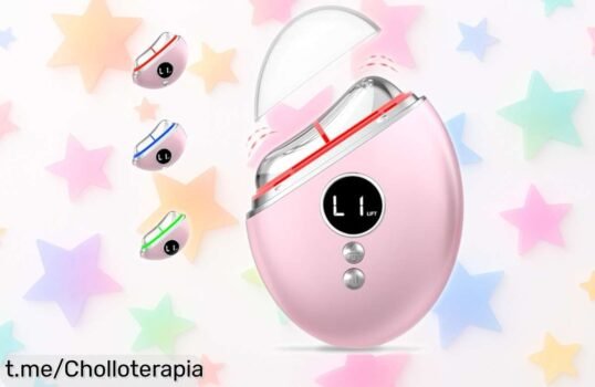 Masajeador facial eléctrico EMS Robofun: reafirma tu piel y potencia tus cremas a un precio loco que no se repite, consigue una apariencia más joven ya mismo.