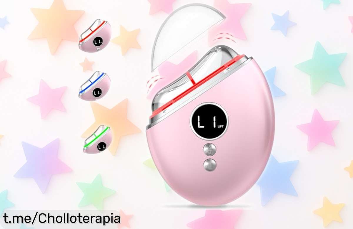 Masajeador facial eléctrico EMS Robofun: reafirma tu piel y potencia tus cremas a un precio loco que no se repite, consigue una apariencia más joven ya mismo.