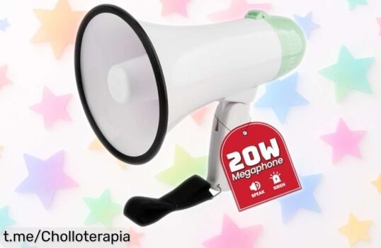 Megáfono portátil MyMealivos Bullhorn 20W a un precio increíble, ¡hazte oír hasta 800 pies de distancia y no dejes escapar esta oferta impresionante!