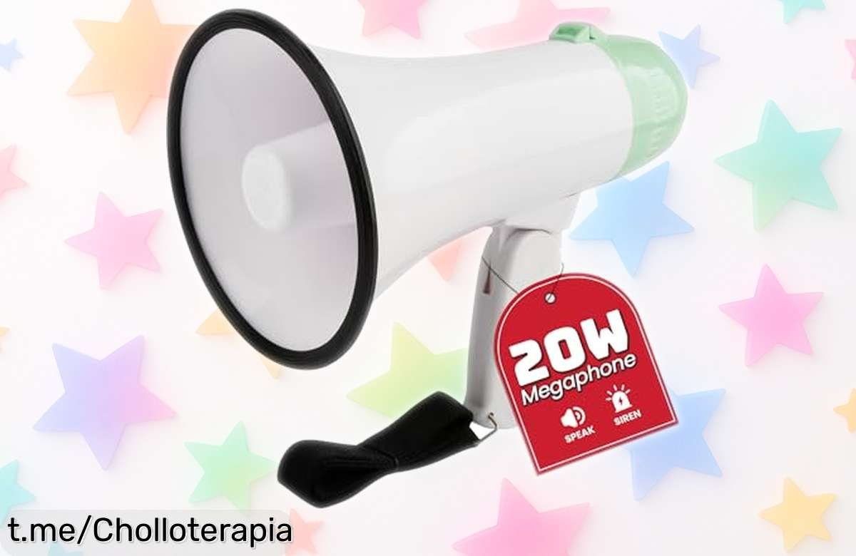Megáfono portátil MyMealivos Bullhorn 20W a un precio increíble, ¡hazte oír hasta 800 pies de distancia y no dejes escapar esta oferta impresionante!