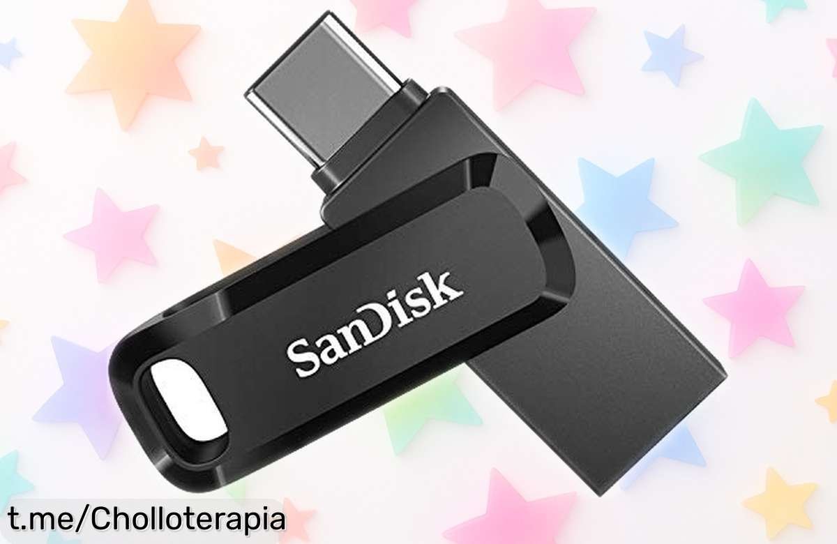 Memoria USB 1TB SanDisk Ultra Dual Drive Go, un ofertón para pasar archivos rapidísimo y liberar espacio en tu móvil. ¡Hazte con ella antes de que desaparezca!