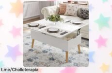 Mesa de centro elevable 3 en 1 VOWNER a precio de risa: ¡aprovecha esta oferta que vuela! Dale estilo y funcionalidad a tu hogar antes de que se acabe.