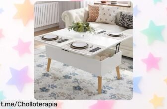 Mesa de centro elevable 3 en 1 VOWNER a precio de risa: ¡aprovecha esta oferta que vuela! Dale estilo y funcionalidad a tu hogar antes de que se acabe.
