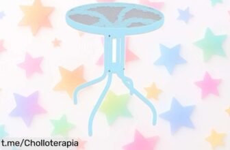 Mesa de cristal redonda Jardin202, la forma más fácil y estilosa de decorar tu terraza o jardín a un precio loco. ¡Aprovecha este ofertón y dale vida a tus espacios ahora!