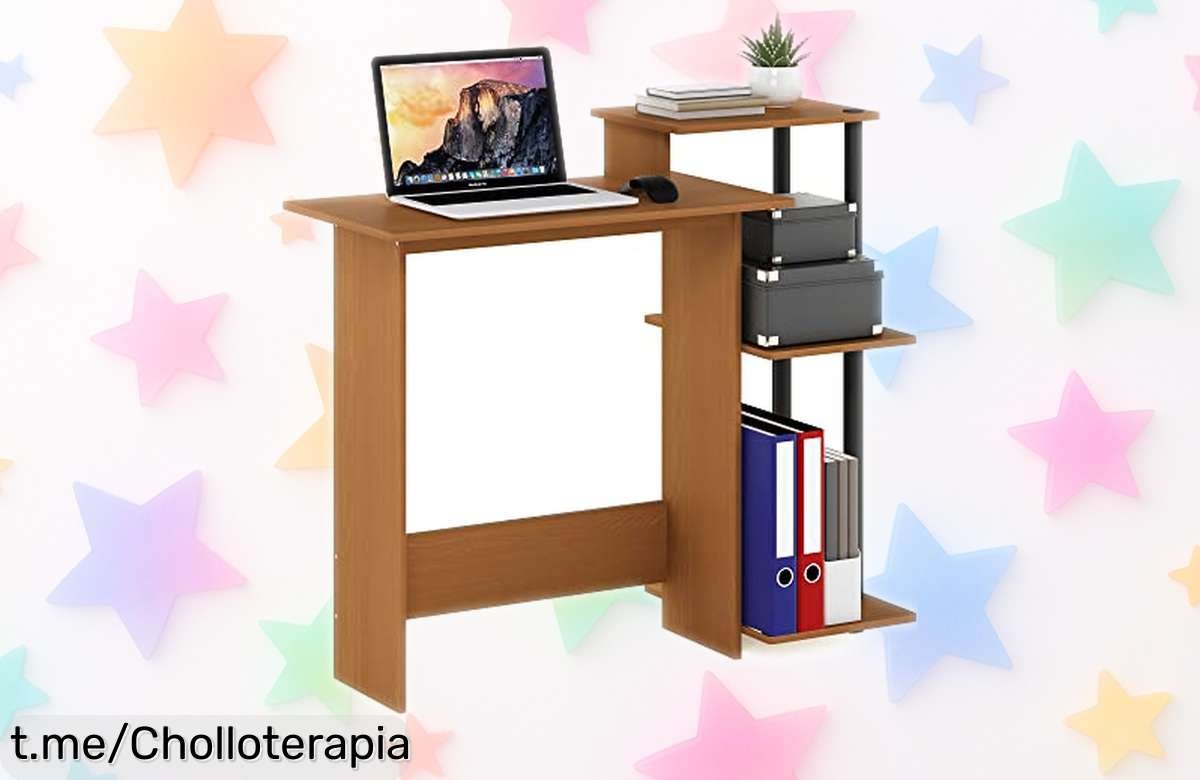 Mesa escritorio compacta Furinno: diseñando un espacio genial a precio loco, ideal para tu portátil. Date prisa y crea el rincón perfecto que siempre soñaste. ¡No dejes escapar esta oportunidad!