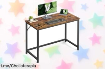 Mesa para teletrabajo y estudio VASAGLE más resistente que nunca; bajada de precio brutal, no te quedes sin la tuya antes de que vuele.