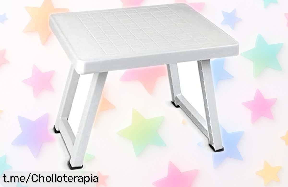 Mesa plegable Confortime que cabe en cualquier rincón y ahora a precio loco, ¡dale un toque original a tu espacio antes de que se acabe esta oferta irrepetible!