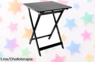 Mesa plegable de bambú Biano super chollo: ahorro de espacio al instante y diseño infalible, ¡no te quedes sin ella antes que se agote!