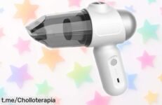 Mini aspirador portátil 4 en 1 EBOSSOM con succión potente, ¡un ofertón a precio de ganga que debes tener YA antes de que se agote!