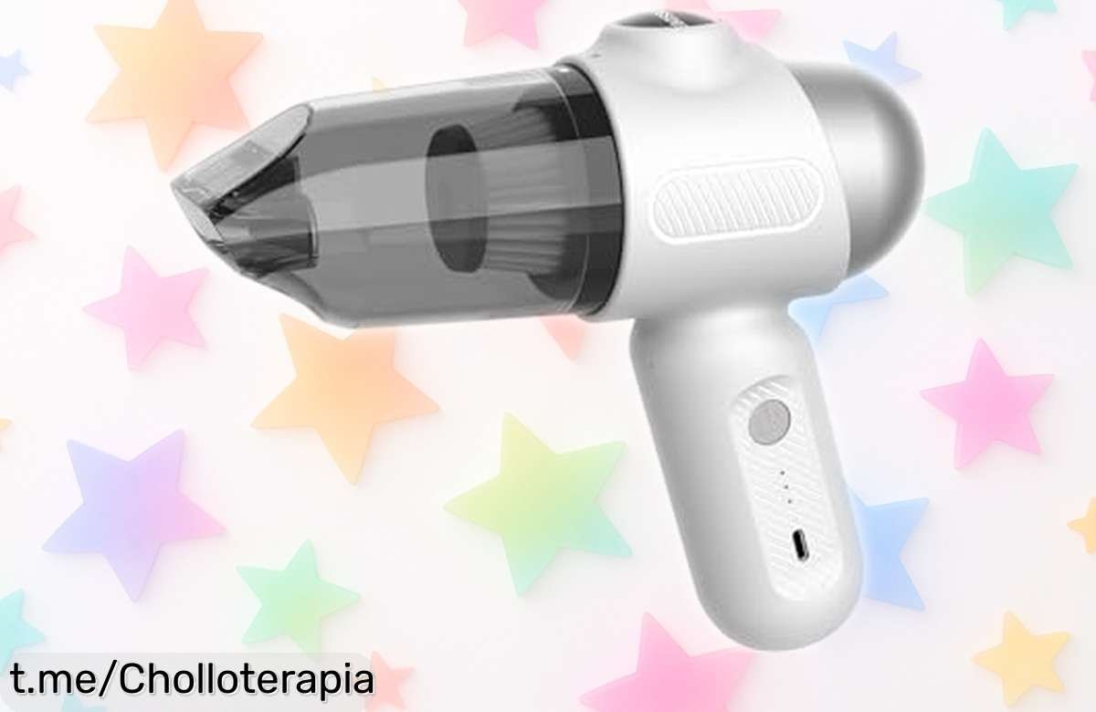 Mini aspirador portátil 4 en 1 EBOSSOM con succión potente, ¡un ofertón a precio de ganga que debes tener YA antes de que se agote!