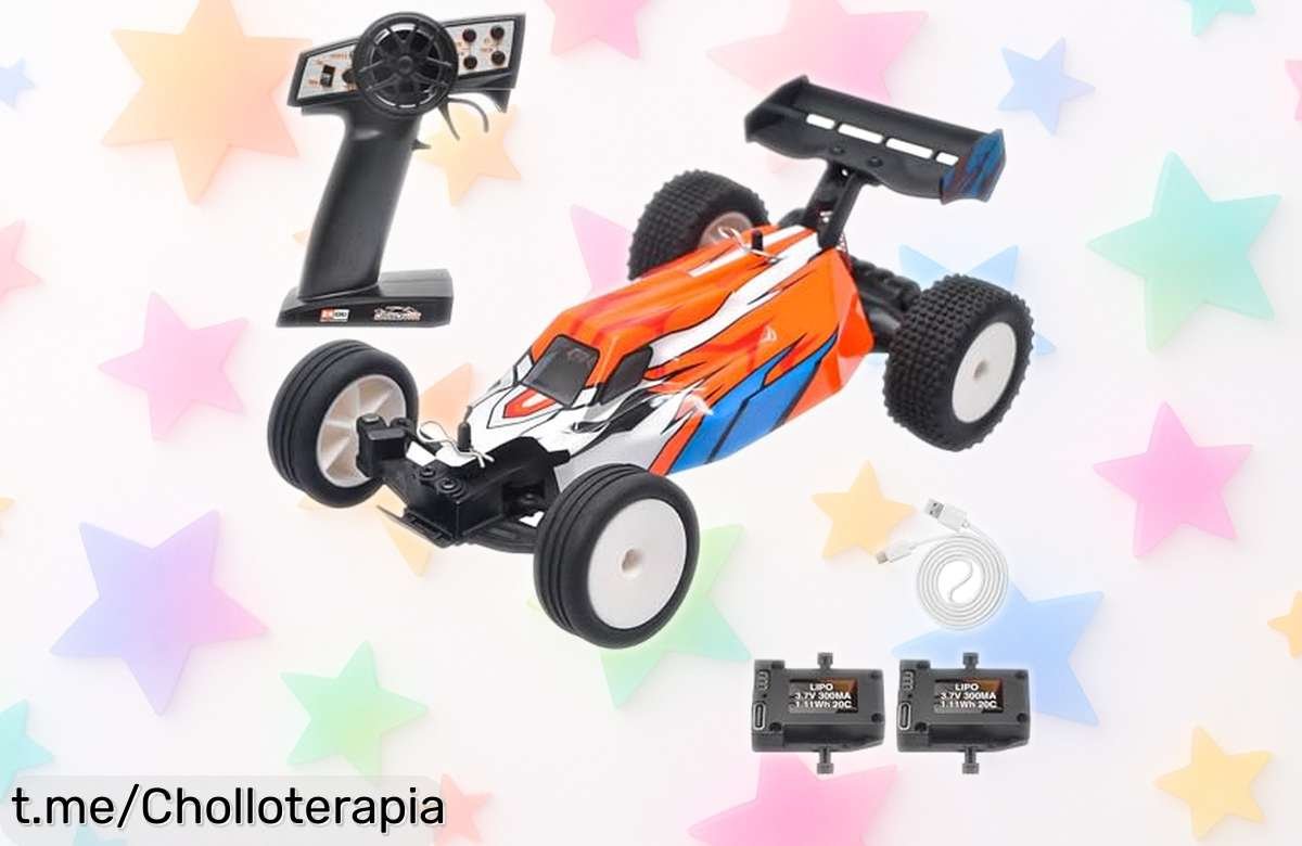 Mini coche RC todoterreno con giroscopio Serpent 1:24, ¡motor potente y dos baterías para endless diversión! Aprovecha esta bajada de precio increíble antes que se agote.