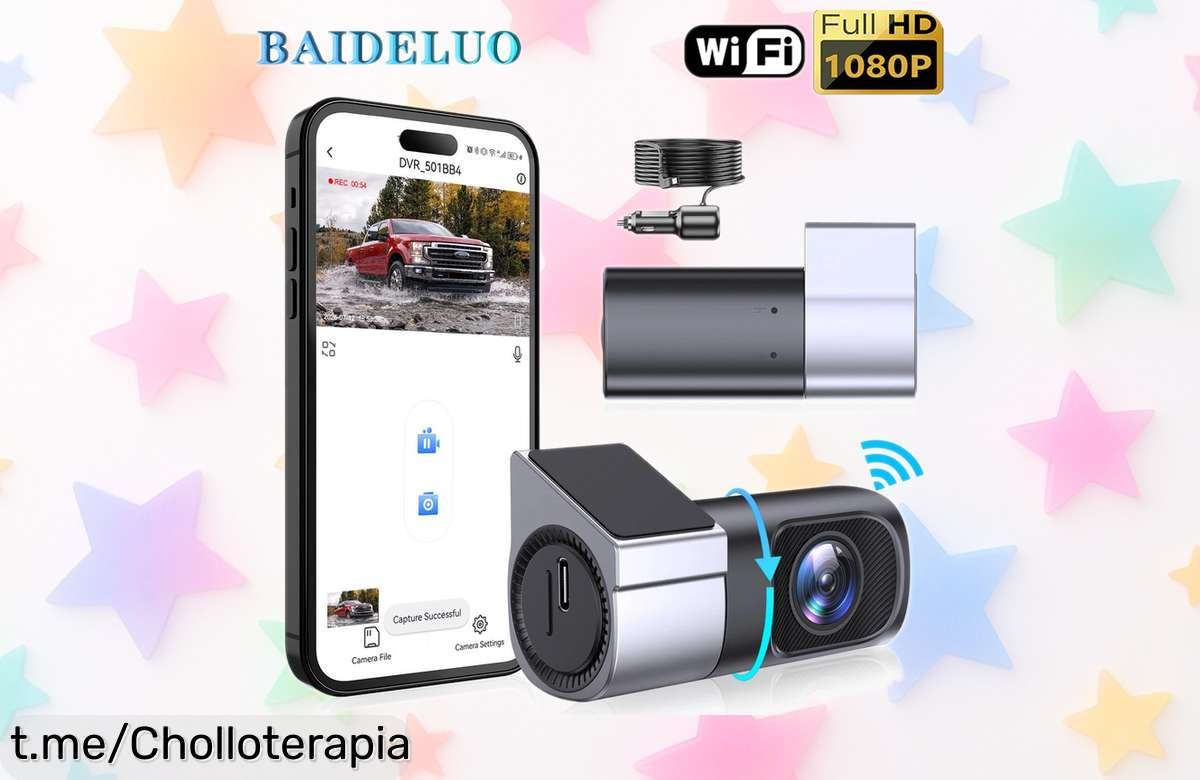 Mini dashcam oculta 1080P con visión nocturna, graba todo y controla desde la app: ¡ofertón que se va volando! No dejes pasar esta oportunidad o te arrepentirás.