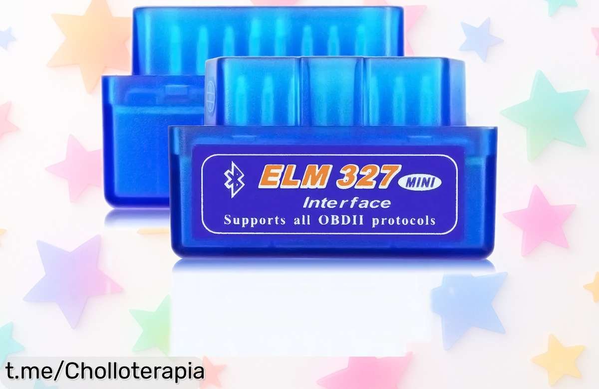 Mini escáner Bluetooth ELM327 V1.5: diagnostica tu coche al instante, ¡es tan barato que parece un regalo! No te quedes sin el control total de tu motor, aprovecha esta oferta ya.