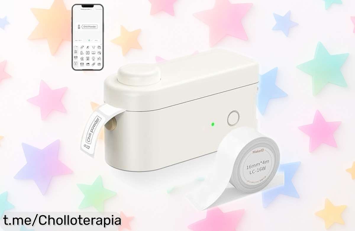 Mini impresora de etiquetas Bluetooth para el móvil a precio de ganga, imprime sin tinta y vuela en unidad: ¡no te quedes sin la tuya y organiza tu mundo hoy!