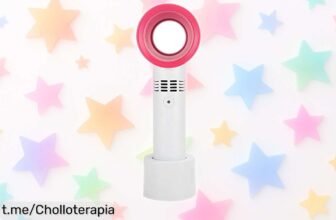 Mini ventilador portátil Garsent recargable que te refresca al instante; ¡está de oferta a un precio locura, no te quedes sin el tuyo y siente el fresquito dondequiera!