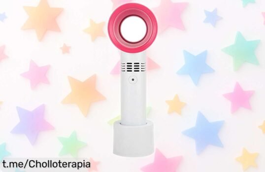 Mini ventilador portátil Garsent recargable que te refresca al instante; ¡está de oferta a un precio locura, no te quedes sin el tuyo y siente el fresquito dondequiera!