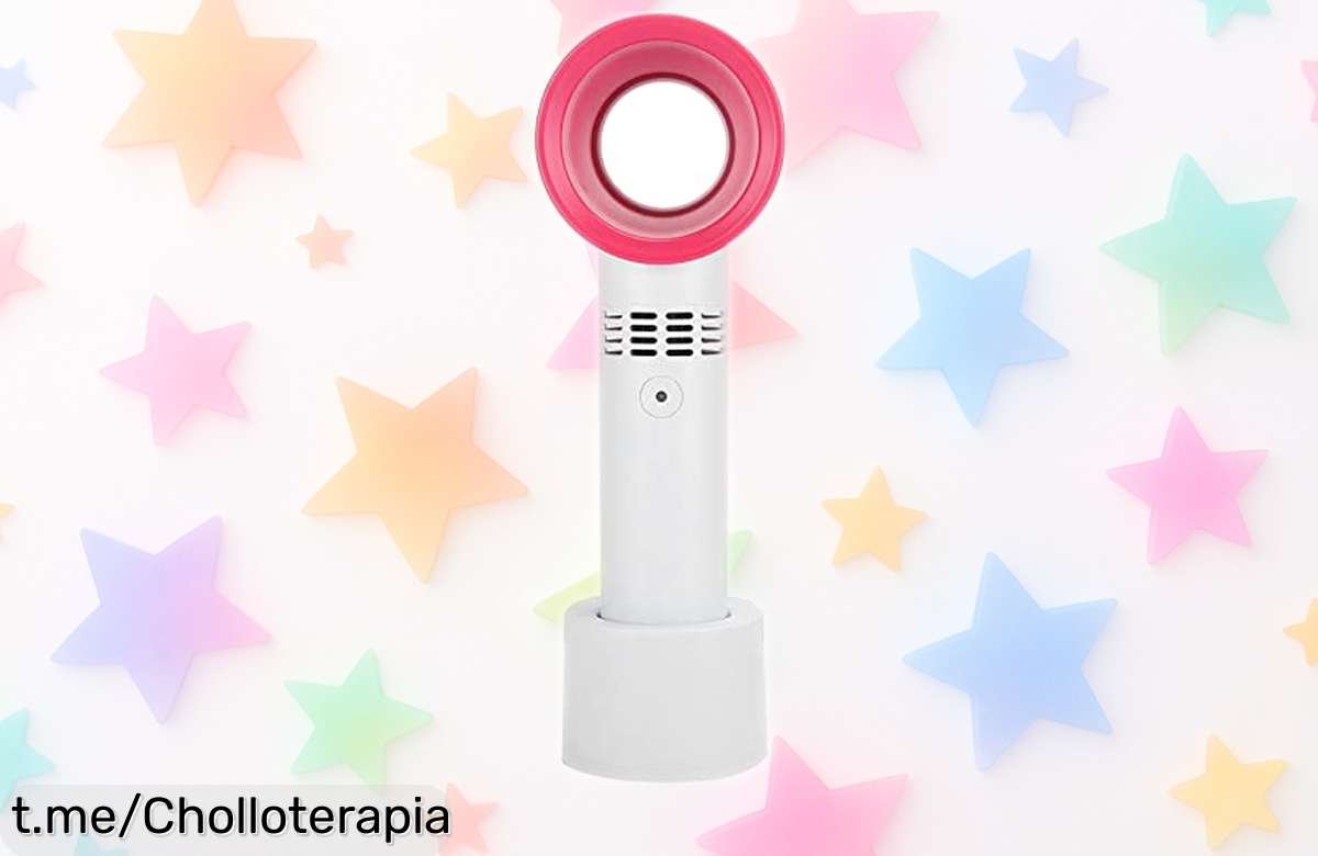 Mini ventilador portátil Garsent recargable que te refresca al instante; ¡está de oferta a un precio locura, no te quedes sin el tuyo y siente el fresquito dondequiera!