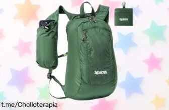 Mochila de senderismo plegable EgoNova 12L, oferta impresionante a precio loco que se agota rápido; ¡ideal para tus aventuras donde sea y cuando quieras!