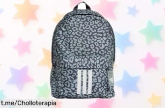 Mochila juvenil adidas de leopardo con un super chollo, amplia y segura para el cole o la carrera a un precio que no puedes dejar escapar. ¡Hazla tuya antes que volar!