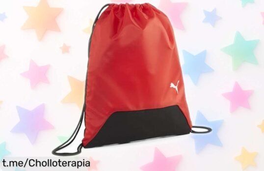 Mochila saco PUMA teamGOAL, resistente y de cierre rápido para llevarlo todo: ¡ofertón increíble que no querrás dejar pasar!