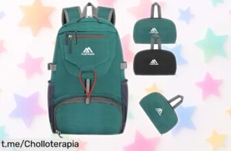 Mochila ultraligera de 20 litros Flintronic que cabe en un bolsillo, ¡ofertón a precio loco! No te quedes sin la tuya y lleva tus aventuras al siguiente nivel.