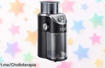 Molinillo eléctrico para café Russell Hobbs con 3 ajustes y LED, chollazo a precio loco que no puedes dejar escapar; ¡prepara hasta 12 tazas de puro placer!